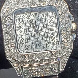 Men’s diamond business dress watch
